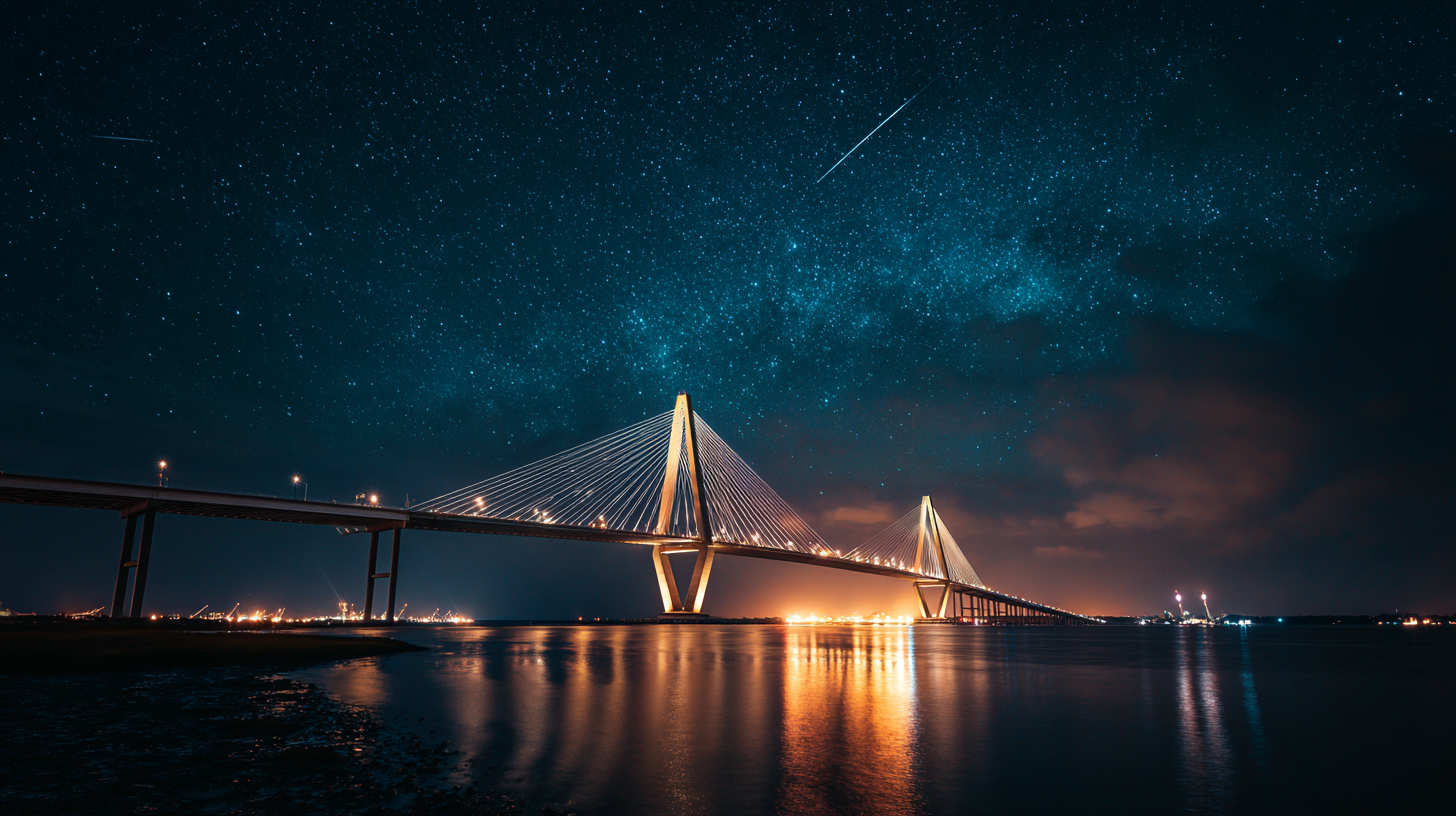 A bridge connecting Japan and America at night — a message from Osaka to Anthropic